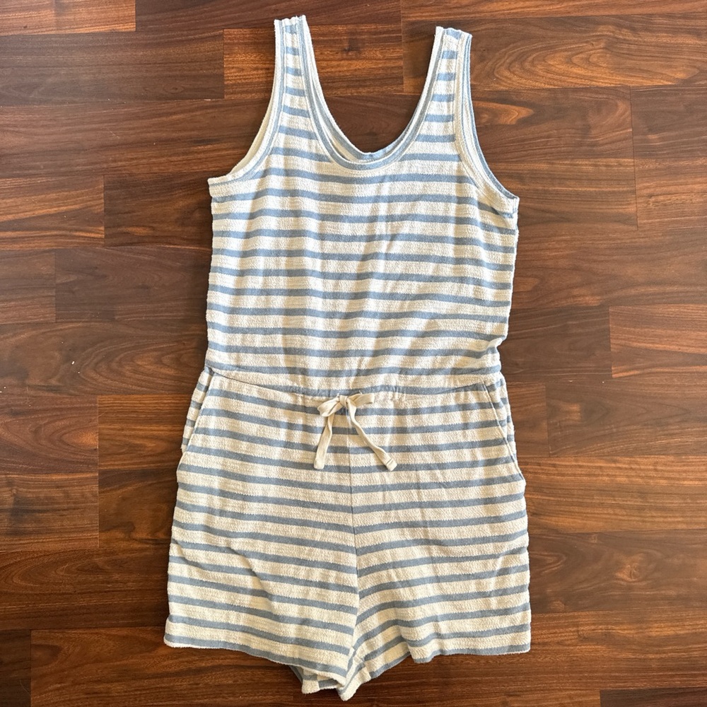 Old Navy Striped Terrycloth Romper